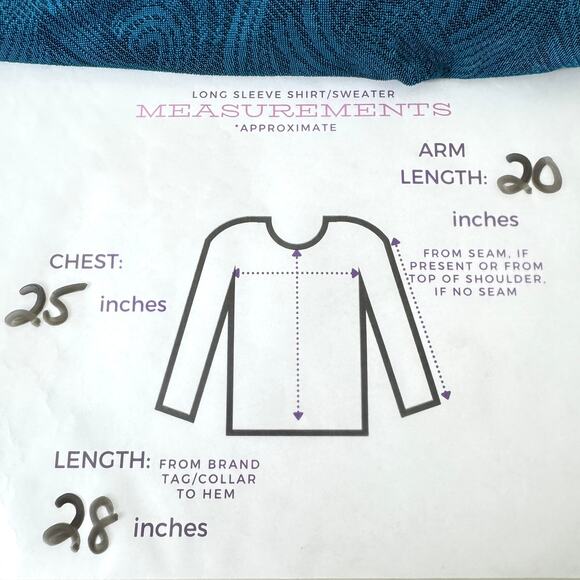 CitiKnit Womens Tunic Top Blouse Size 2X Geo Swirl Asymmetrical Slinky Teal Blue - Picture 5 of 5